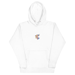 Premium Embroidered Hoodie (White) - Infrared Angel